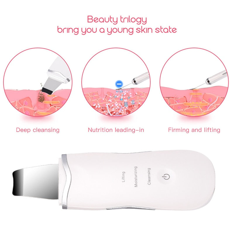 ULTRASONIC Deep face cleaning beeling DEVICE